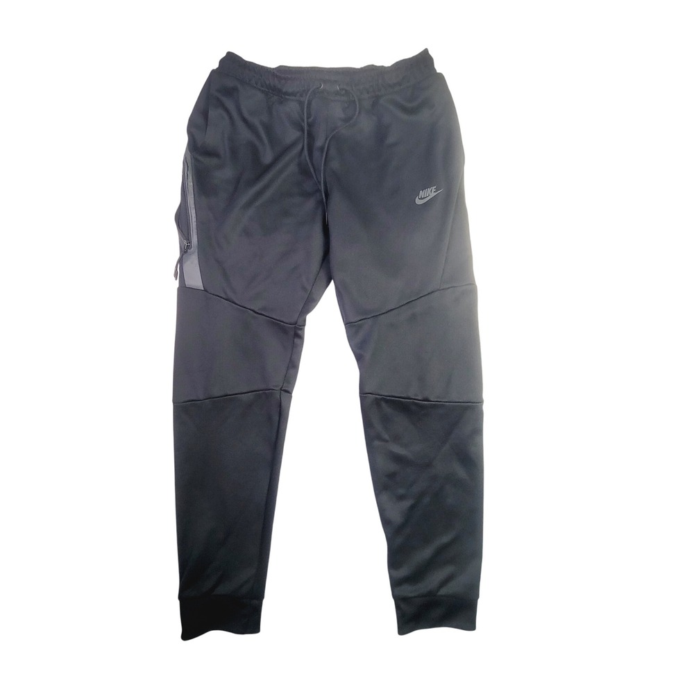Nike Mens Tech Fleece Joggers Size L Black Tapered Athletic Sweatpants G47